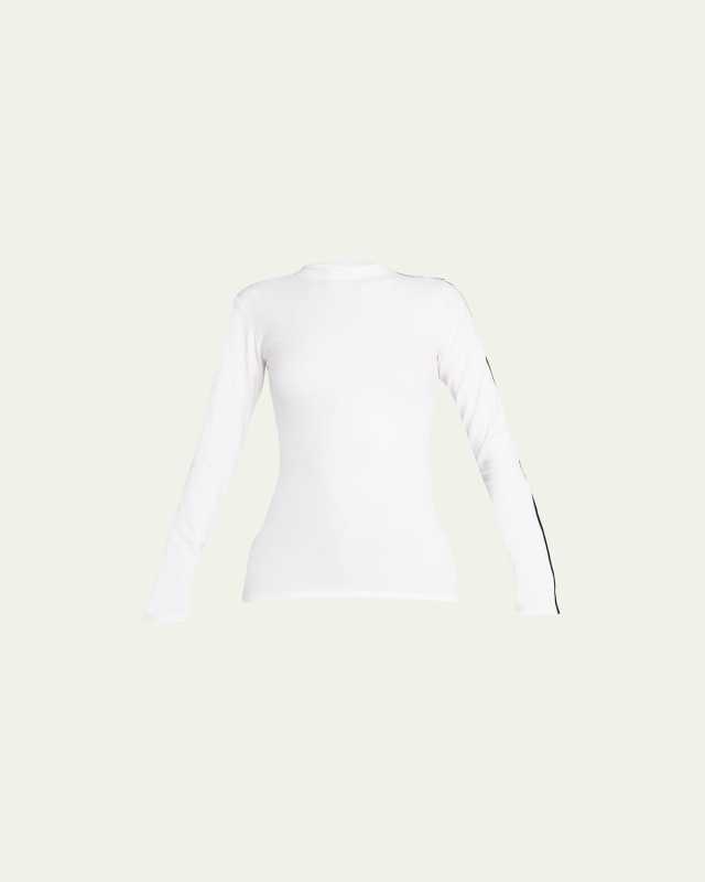 Ribbed Long-Sleeve T-Shirt